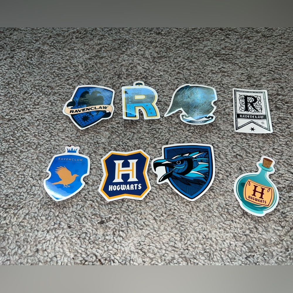 3 for $12 Ravenclaw Sticker Set - Blue and Gold